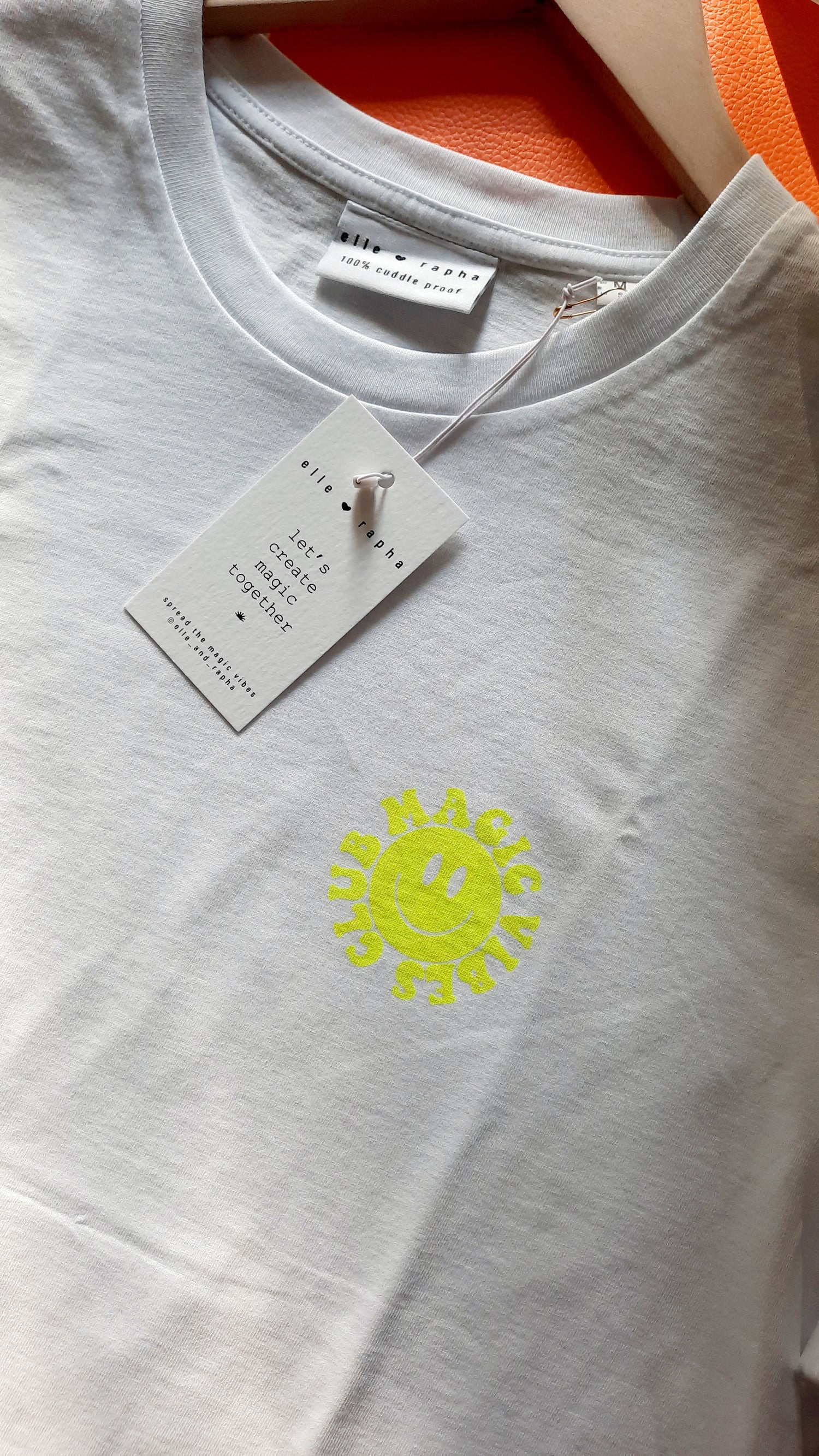 Organic T-Shirt - Neon Smiley - Adult