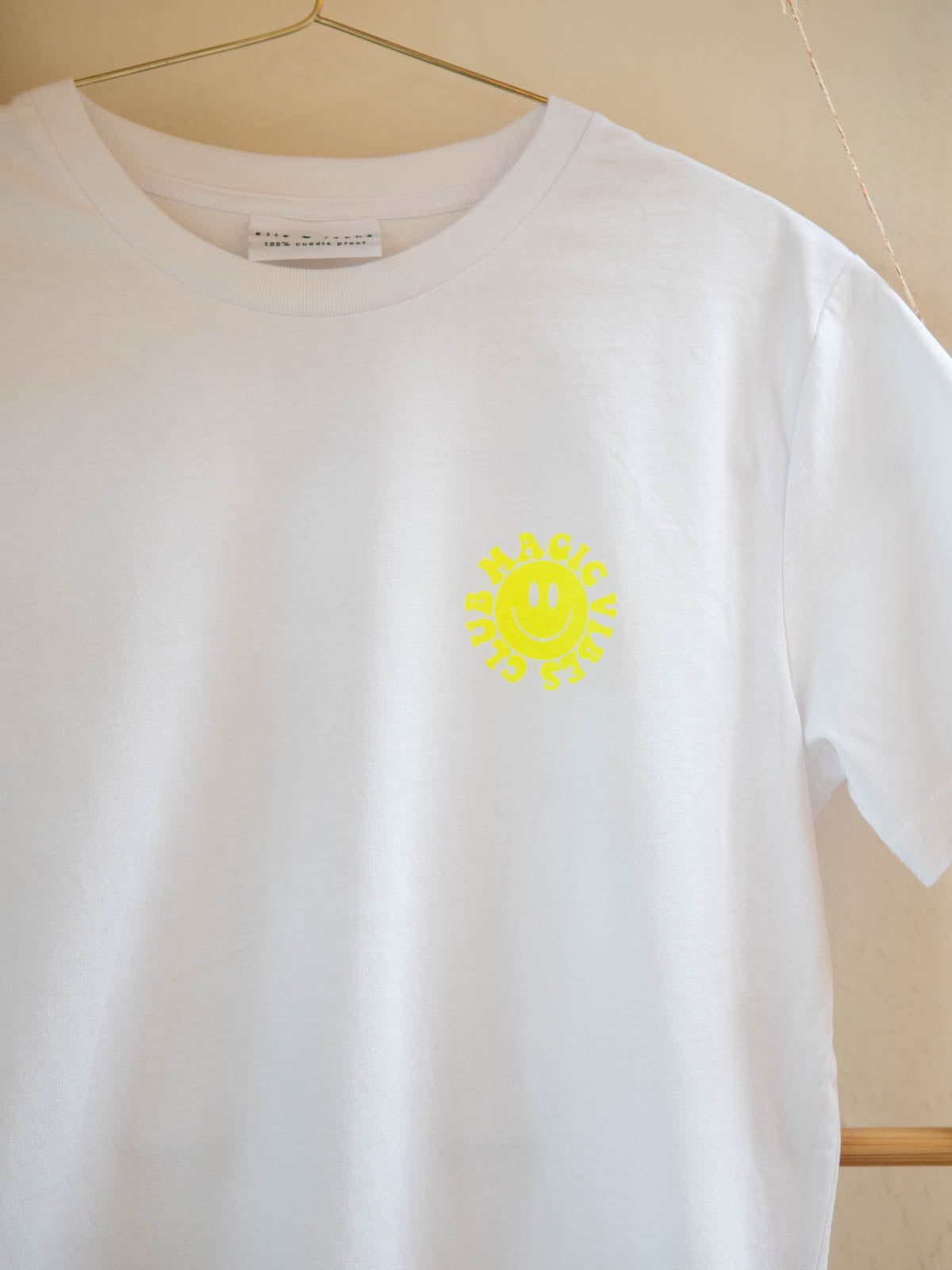 Organic T-Shirt - Neon Smiley - Adult