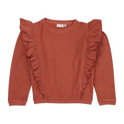 Organic Frottee Sweater - Rust