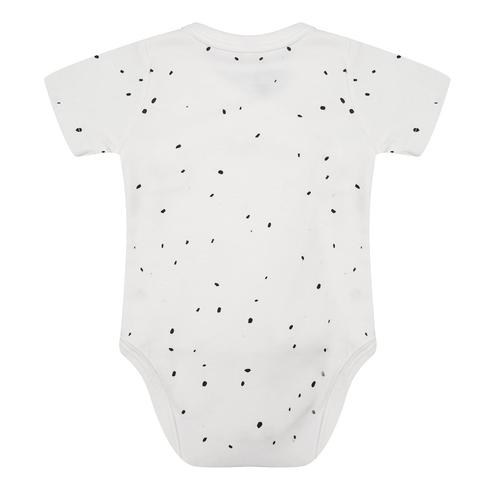 Organic kurzarm Baby Body - Dots white