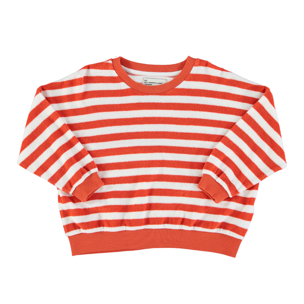 Piupiuchick - organic Frottee Sweatshirt - Stripes