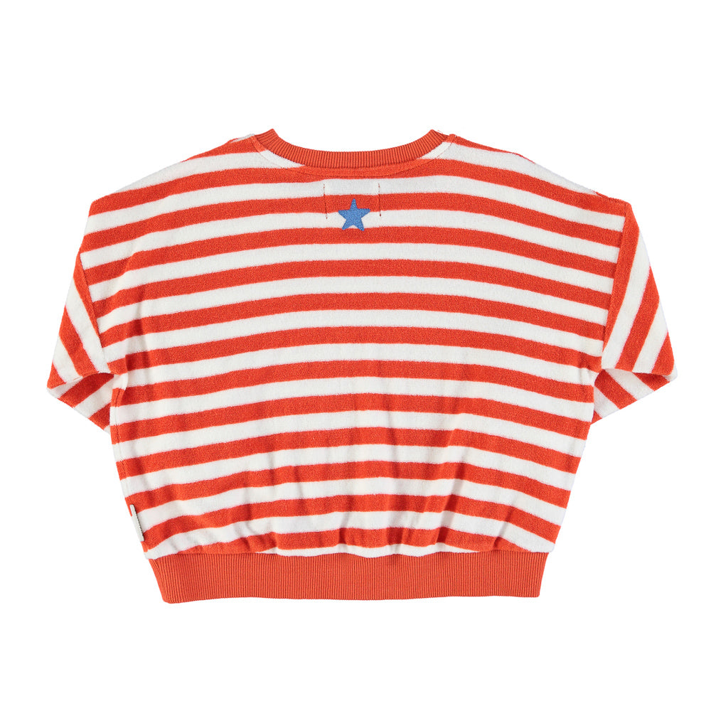 Piupiuchick - organic Frottee Sweatshirt - Stripes